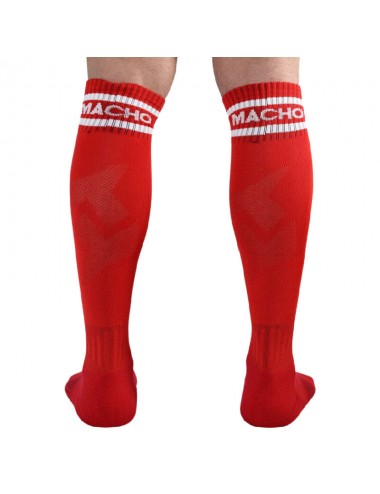 MACHO - CHAUSSETTES LONGUES TAILLE UNIQUE ROUGE