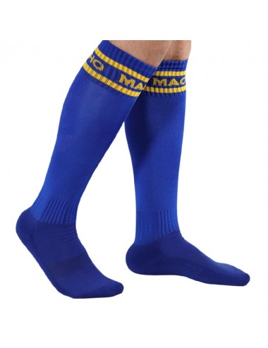 MACHO - CHAUSSETTES LONGUES TAILLE UNIQUE BLEU