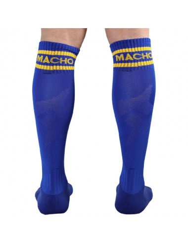 MACHO - CHAUSSETTES LONGUES TAILLE UNIQUE BLEU