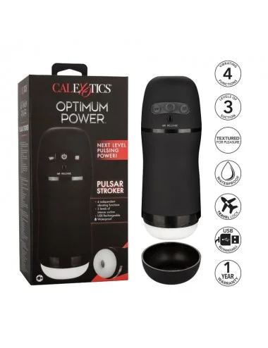 CALEXOTICS - MASTURBATEUR À PUISSANCE OPTIMALE AVEC VIBRATIONS ET ONDES STIMULANTES