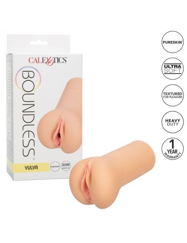 CALIFORNIA EXOTICS - BOUNDLESS VULVA STROKER - PEAU CLAIRE