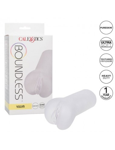 CALIFORNIA EXOTICS - BOUNDLESS VULVA STROKER - TRANSPARENT