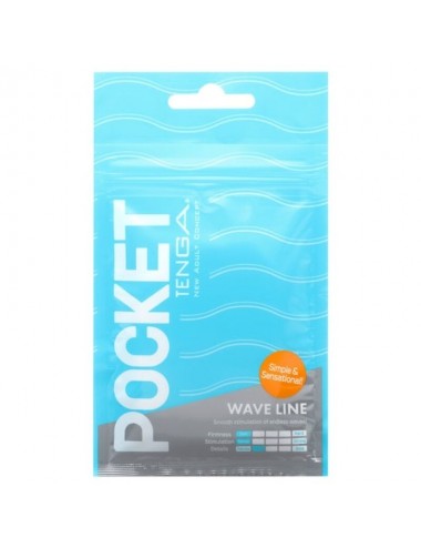 TENGA - MASTURBATEUR DE POCHE WAVE LINE