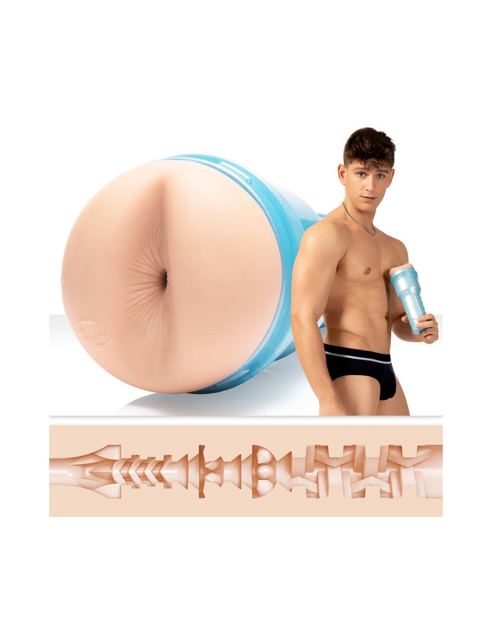 Sextoys - Pour lui - FLESHJACK MASTURBATEUR RENO GOLD GOLDEN BOY BUTT - Fleshjack