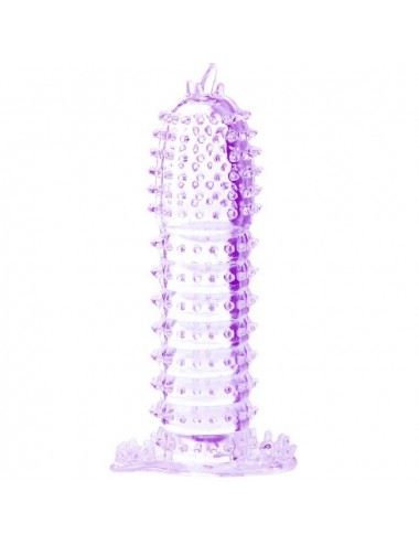 PENIS SLEEVE WITH STIMULATING POINTS PURPLE 14 CM