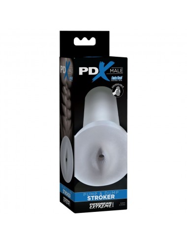 PDX MALE - POUSSOIR POMPE ET DUMP - TRANSPARENT