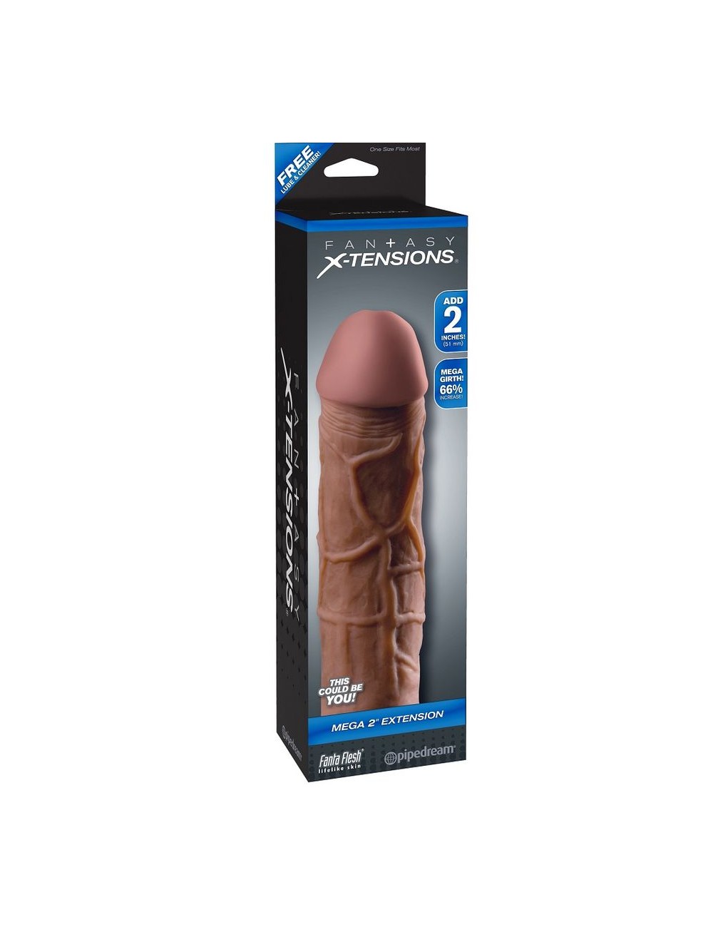 MEGA 2 EXTENSIÓN MARRON PARA EL PENE