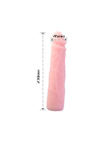 DILDO SILICONA TACTO PIEL REALISTICO 23 CM