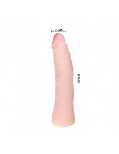 BAILE - GODE EN SILICONE RÉALISTE AU TOUCHER DE LA PEAU 19 CM COULEUR ALÉATOIRE DE LA BOÎTE