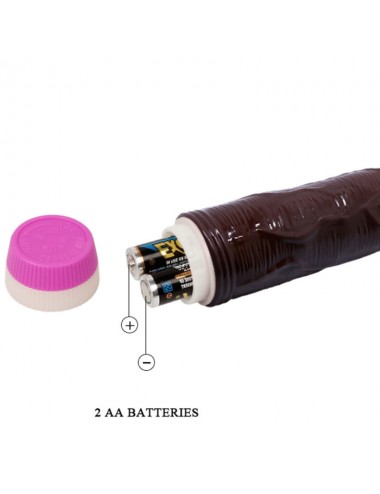 BAILE - VIBRATEUR VAGUES DE PLAISIR 23 CM MARRON