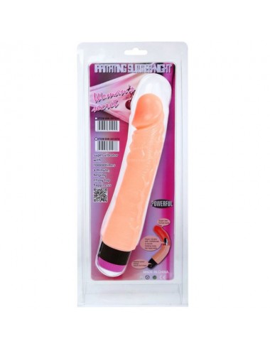 VIBRADOR REALISTICO FLEXIBLE NATURAL 24 CM