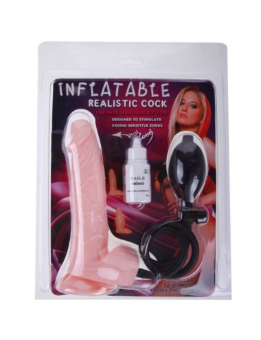 DANCE - GODE GONFLABLE RÉALISTE AVEC VENTOUSE 15 CM