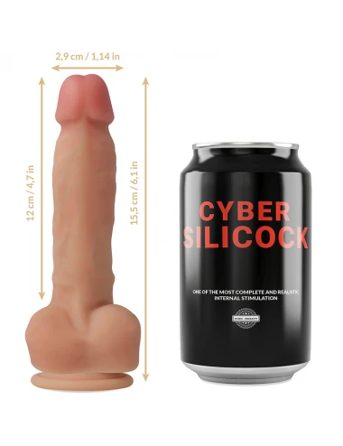 CYBER SILICOCK - ANSEL SILICONE LIQUIDE SOUPLE ULTRA RÉALISTE 15.5 CM -O- 2.9 CM