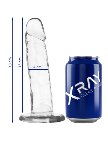 X RAY - HARNAIS + BITE TRANSPARENT 18 CM -O- 4 CM