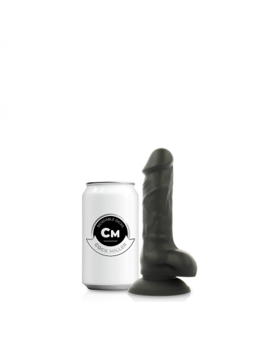 HARNAIS COCK MILLER + SILICONE DENSITÉ COCKSIL ARTICULABLE NOIR 13 CM