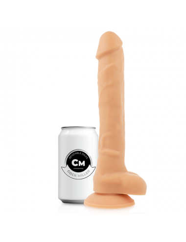 COCK MILLER - HARNAIS + COCKSIL ARTICULABLE DENSITÉ SILICONE 24 CM