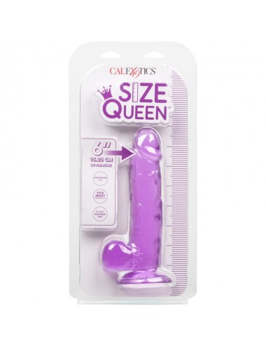 Sextoys - Double Dong - DILDO QUEEN TAILLE CALEX - VIOLET 15,3 CM - California Exotics