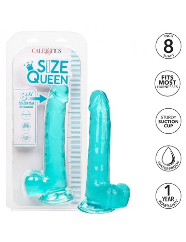 CALEX SIZE QUEEN DILDO - AZUL 20.3 CM