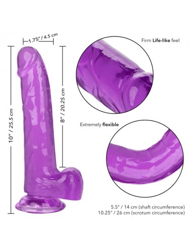 CALEXOTICS - GODE REINE TAILLE VIOLET 20.3 CM