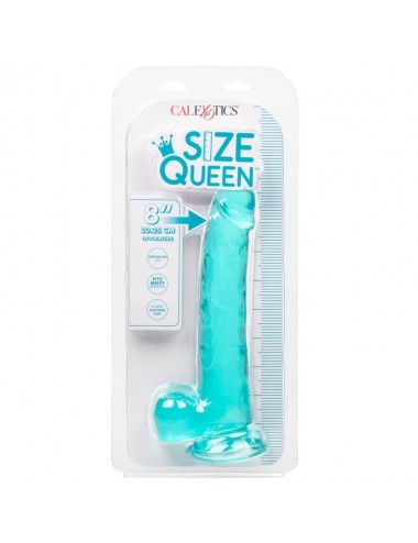 CALEXOTICS - GODE TAILLE REINE BLEU 20.3 CM