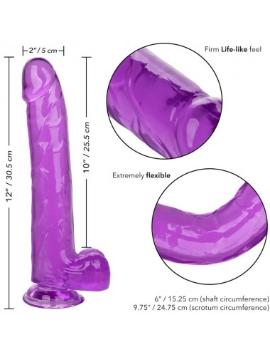 CALEXOTICS - GODE REINE TAILLE VIOLET 25.5 CM