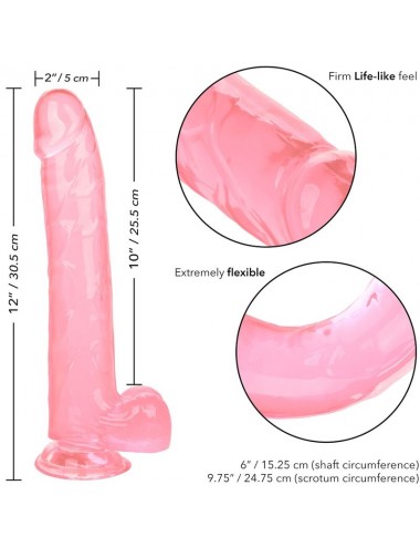 CALEXOTICS - GODE REINE TAILLE ROSE 25.5 CM