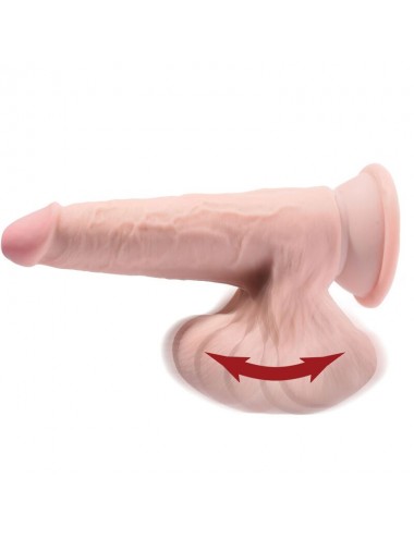 KING COCK PLUS 3D COCK SWINGING BALLS 15.2 CM - LIGHT SKIN