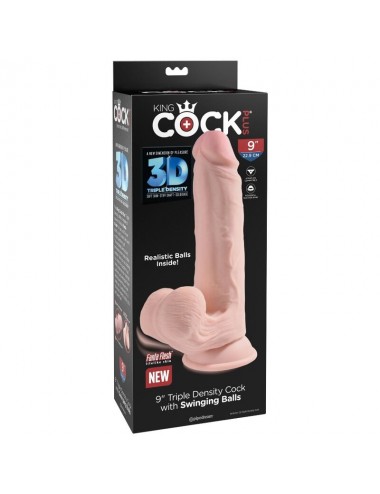 KING COCK - PLUS BALLES GODE 3D 20.3 CM