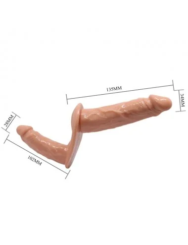 BAILE ULTRA PASSIONATE HARNAIS DOUBLE DILDOS SANGLE