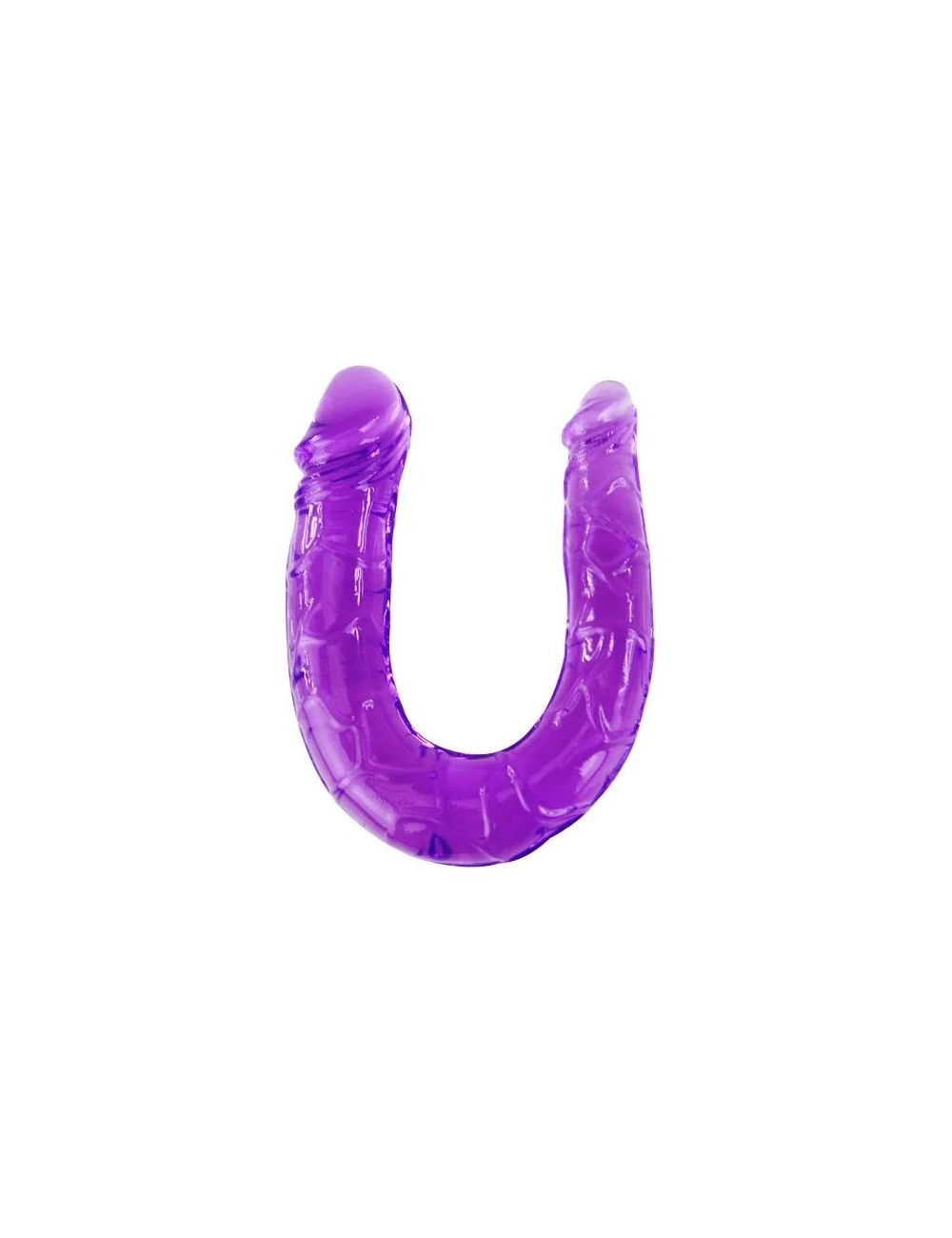 DILDO DOBLE EN GELATINA FLEXIBLE LILA DILDO DOBLE EN GELATINA FLEXIBLE LILA