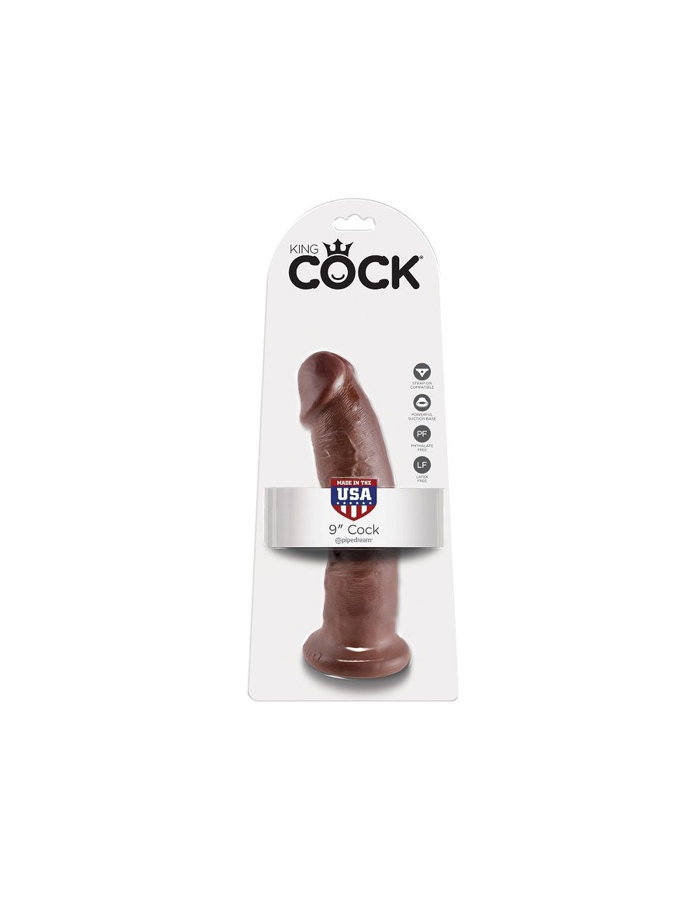 KING COCK 9" PENE MARRON 22.9 CM