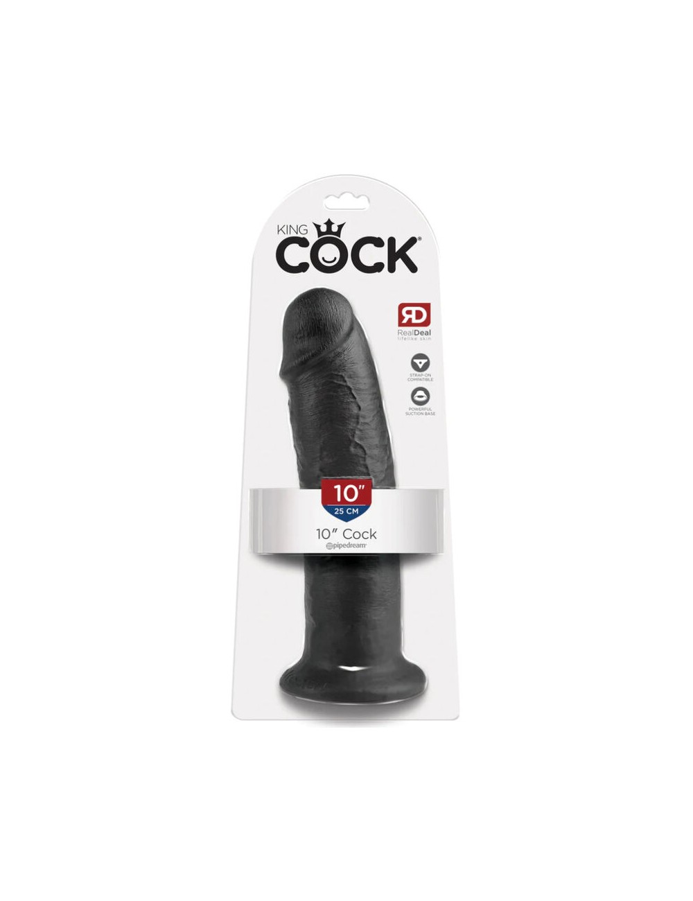 KING COCK 10" PENE NEGRO 25 CM KING COCK 10" PENE NEGRO 25 CM