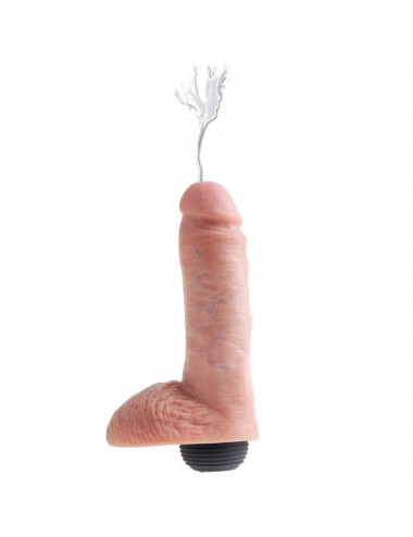 KING COCK PENE REALISTICO EYACULADOR NATURAL 20.32CM EN LATEX