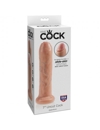 KING COCK REALISTIC DILDO UNCUT Chair 21 CM EN LATEX