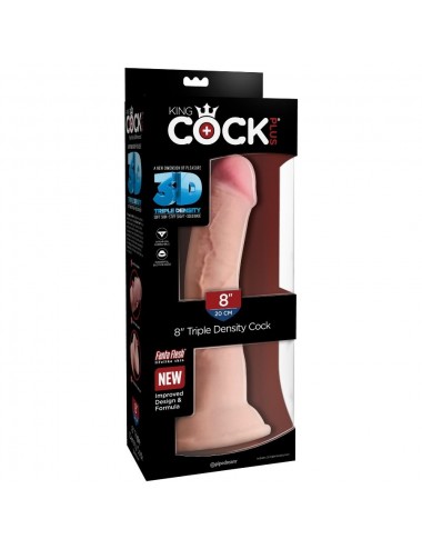 KINGCOCK TRIPLE DENSITY COCK 21,6 CM BASE VENTOUSE