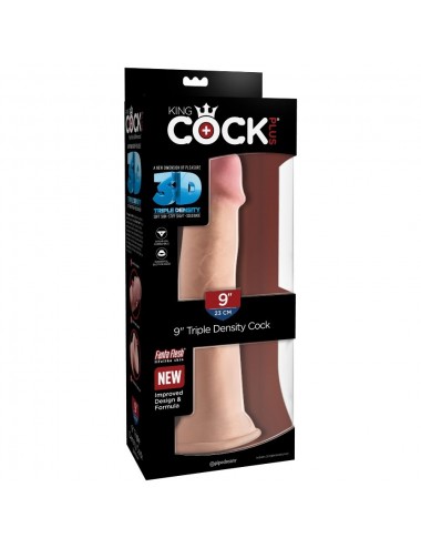 KING COCK - GODE TRIPLE DENSITÉ 23 CM