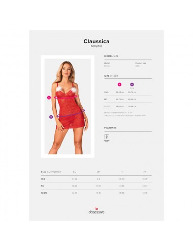OBSESSIVE - BABYDOLL CLAUSSICA M/L