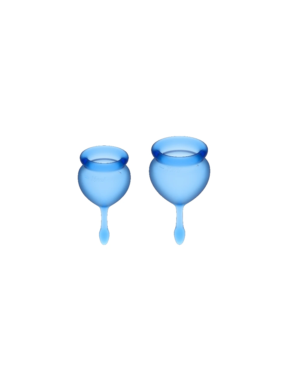 SATISFYER FEEL GOOD COUPE MENSTRUELLE BLEU FONCÉ 15 + 20ML SATISFYER FEEL GOOD COUPE MENSTRUELLE BLEU FONCÉ 15 + 20ML