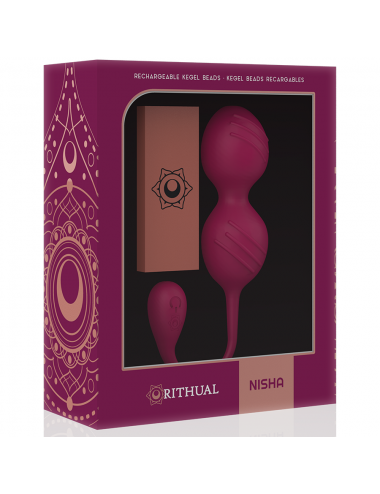 RITHUAL - BALLES DE KEGEL VIBRANTES RECHARGEABLES NISHA ORCHIDÉE