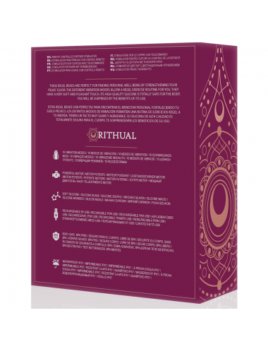 RITHUAL - BALLES DE KEGEL VIBRANTES RECHARGEABLES NISHA ORCHIDÉE