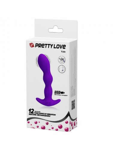 PRETTY LOVE - MASSAGER ANAL 12 MODES DE VIBRATION LILAS