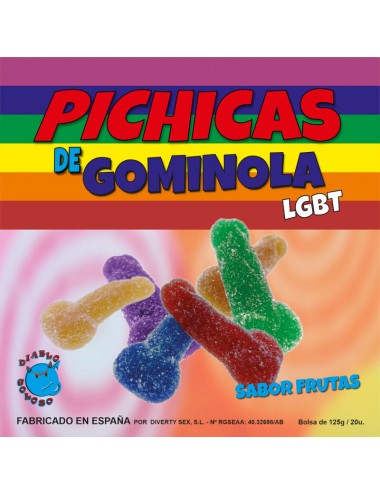 PRIDE - FRUITS DE PÉNIS GOMMÉS AU SUCRE LGBT