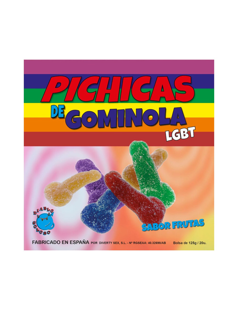 PRIDE - FRUITS DE PÉNIS GOMMÉS AU SUCRE LGBT