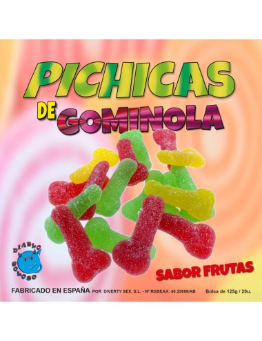 DIABLO PICANTE - FRUITS DE PÉNIS GOMMÉS AU SUCRE