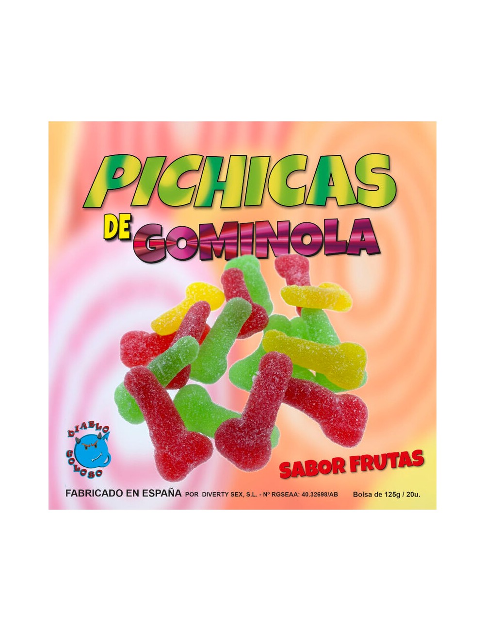 DIABLO PICANTE - FRUITS DE PÉNIS GOMMÉS AU SUCRE