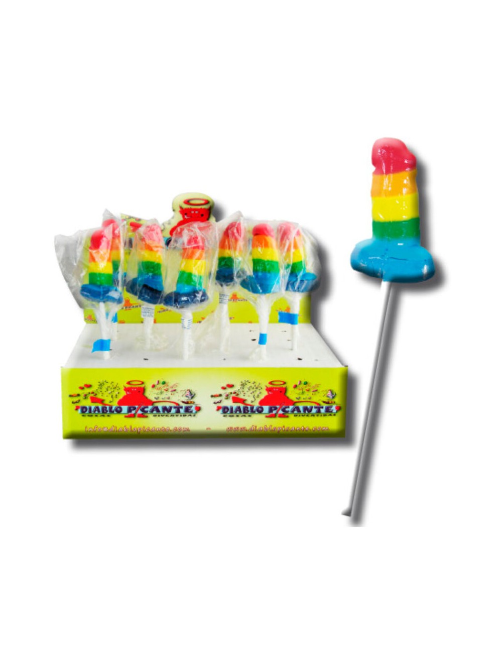 PRIDE - GUMMY LOLLIPOP PENIS LGBT