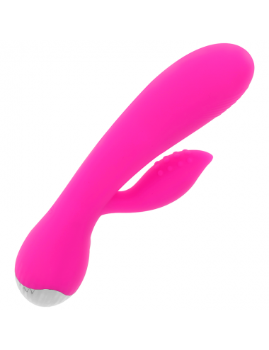 OHMAMA VIBRADOR RECARGABLE CON RABBIT 10 MODOS DE VIBRACIÓN 19 CM