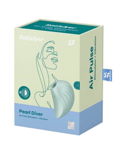 SATISFYER - STIMULATEUR ET VIBRATEUR PEARL DIVER VERT