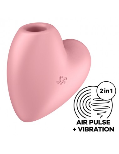 STIMULATEUR C?UR ET VIBRATEUR SATISFYER CUTIE - ROSE