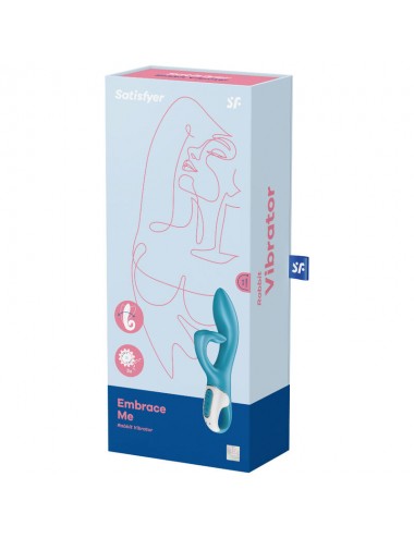 SATISFYER - VIBRATEUR POINT G EMBRACE ME TURQUOISE